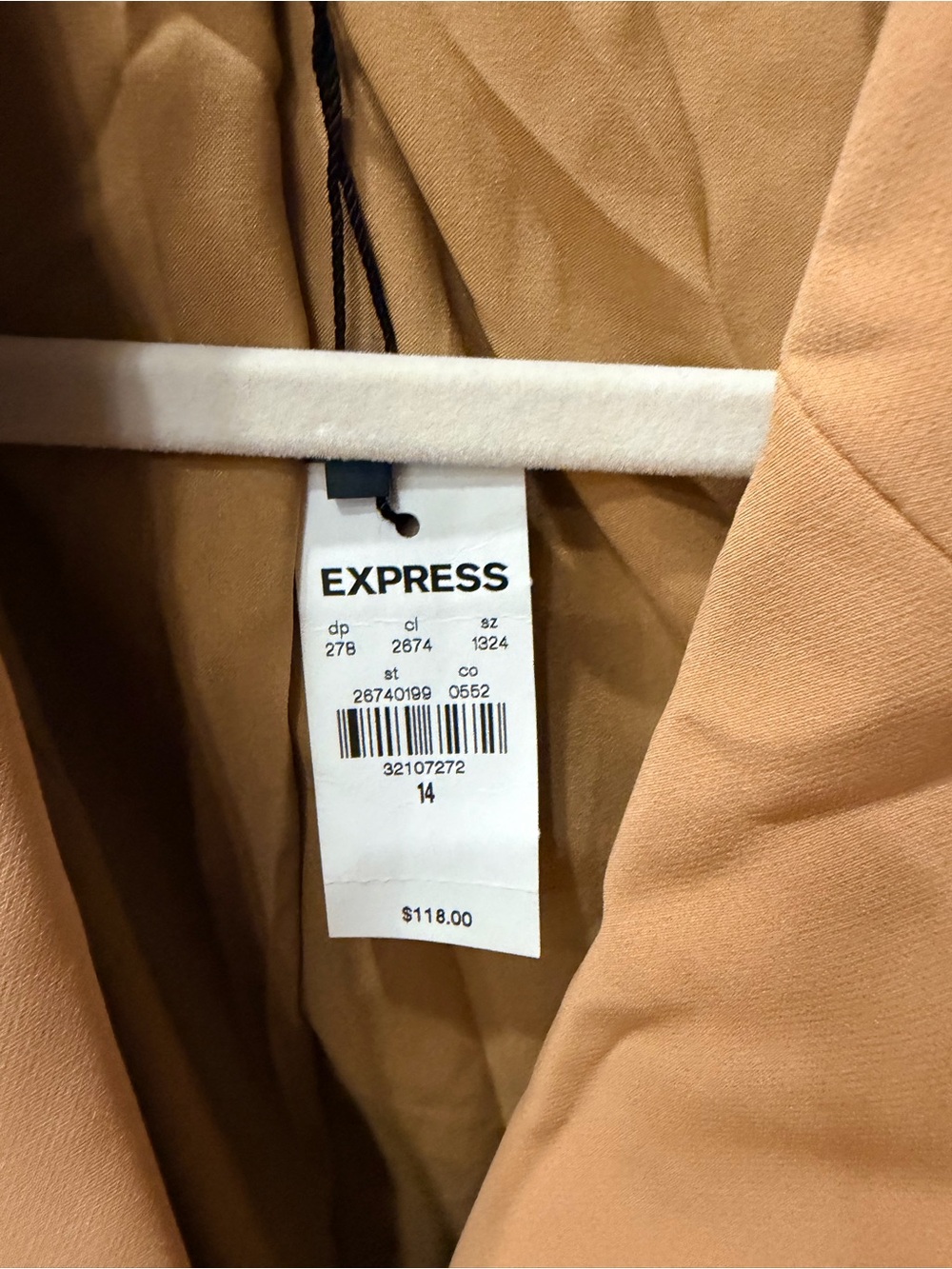 Express Tan Blazer Jacket